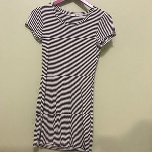 Black and white stripped dress